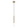 Pendente Teto Luminária Tubo Difusor Sala Quarto Hall Bronze - 1