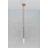 Pendente Teto Luminária Tubo Difusor Sala Quarto Hall Bronze - 2