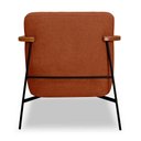 Ver imagem 4 de Kit 2 Poltronas Decorativa Eros Linho Bouclê com Base de Ferro Preto Ssx Multicoisas Marrom