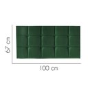Ver imagem 2 de Painel Estofado Luxo Espanha 100cm Solteiro para Cama Box Suede Verde Musgo - Gat Magazine