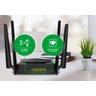 Roteador Wifi 5 Dual Band AC1200 Wi-Force Intelbras W5-1200G Repetidor Wireless 2,4GHZ E 5GHz Portas - 9