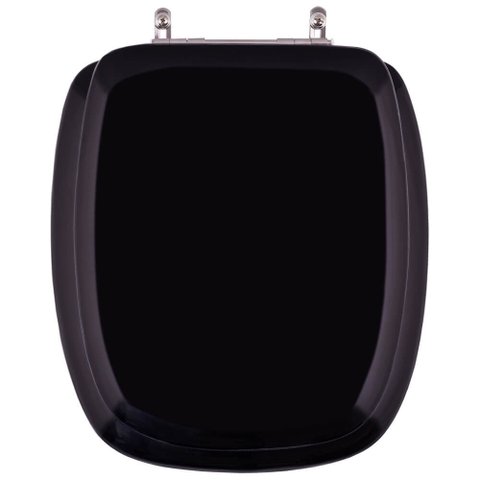 Assento Sanitário Almofadado Thema Preto para Vaso Incepa