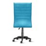 Poltrona Escritório Base Rodízio Rodinhas Pistão - Azul - Liso - 2
