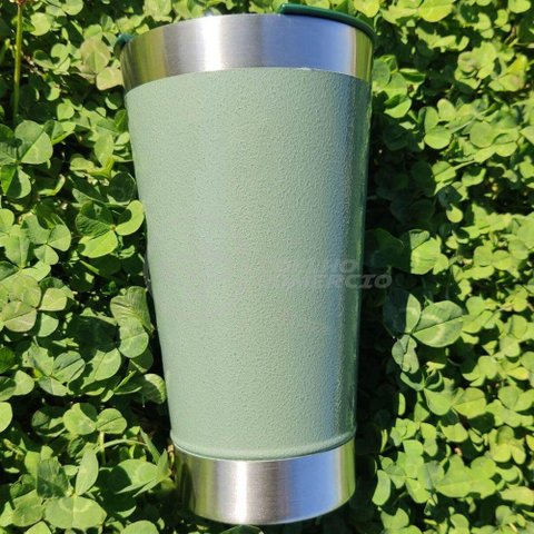 Copo Térmico com Tampa e Abridor de Garrafa 473ml Verde