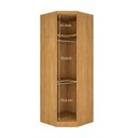 Ver mais imagens de Guarda-Roupa Modulado Reflecta com LED Canto Oblíquo 7 Portas 6 Gavetas MDF Cairo Marrom/Cinamomo
