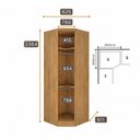 Ver imagem 3 de Guarda-Roupa Modulado Reflecta com LED Canto Oblíquo 7 Portas 6 Gavetas 100% MDF Cairo