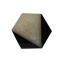 Ver imagem 2 de Puxador Requinte Hexágono Geométrico Preto Branco Resina