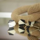 Ver imagem 4 de Puxador Requinte Hexágono Geométrico Preto Branco Resina