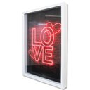 Ver imagem 1 de Quadro Cofre Porta Objetos Love TaColado Moldura Branca