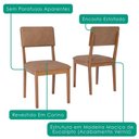 Ver imagem 5 de Mesa de Jantar Caju com 6 Cadeiras Estofadas Sabia Corino Kaki Ornar