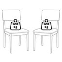 Ver imagem 7 de Mesa de Jantar Caju com 6 Cadeiras Estofadas Sabia Corino Kaki Ornar