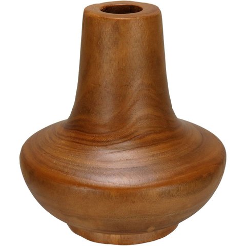 Vaso Decorativo Enfeite Casa Home&co Madeira 23x12x12cm Natural