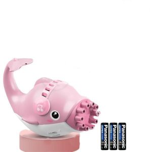 Golfinho Bolhudo Bolha Fantasy: Máquina de Bolhas Mágicas Rosa + 3 Pilhas Aa