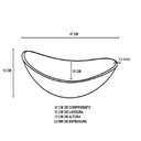 Ver imagem 5 de Gabinete De Vidro 80cm Ac Cuba Oval Rosa