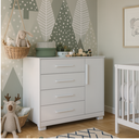 Ver imagem 2 de Cômoda Infantil Charlô Peroba Branco 100% Mdf 1 Porta Lisa