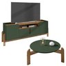 Mesa De Centro 006008 E Rack Para Sala 190cm 011081 Verde Oliva Cedro DCASA - 1