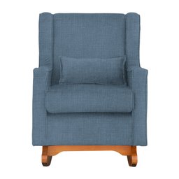 Poltrona Decorativa Aurora Balanço Vovo Linho Marinho - Fm - 2