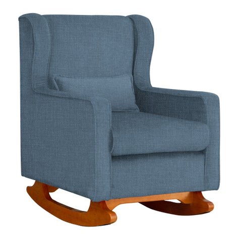 Poltrona Decorativa Aurora Balanço Vovo Linho Marinho - Fm