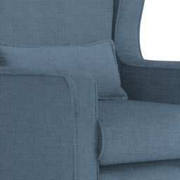 Poltrona Decorativa Aurora Balanço Vovo Linho Marinho - Fm - 4