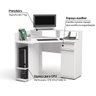 Mesa para Computador de Canto 1 Gaveta 1 Porta S975 Kappesberg - Branco - 3