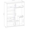 Guarda Roupa Solteiro 2 Portas Espelho MDF Luminum Belmax - 5