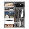 Guarda Roupa Solteiro 2 Portas Espelho MDF Luminum Belmax - 3