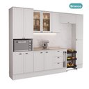 Ver imagem 7 de Cozinha Completa com Balcão Milla Stellar 12 Portas 3 Gavetas MDF Branco Móveis Carraro
