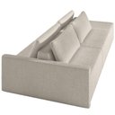 Ver imagem 2 de Sofá Ilha Modular para Sala 232cm com Puff Dublin K01 Bouclê Bege - Lyam Decor