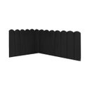 Ver imagem 1 de Cabeceira Painel Cama Casal Box Nuvem Suede Sandy 140 cm:Preto