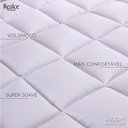 Ver mais imagens de Pillow Top Super Macio Casal 138x188cm 600g/m² 4cm Altura Fibra Siliconizada Realce Premium Sultan