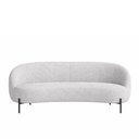 Ver imagem 6 de Sofá Pluma 3 Lugares 230cm Cinza Bouclé Estrutura Madeira Sallar Home