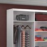 Guarda-roupa Casal 3 Portas de Correr com 1 Espelho Mdf 774g4e1 Branco Foscarini - 4