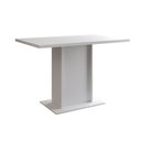 Ver imagem 5 de Mesa Jantar Londres Tampo Branco 120cm 4 Cadeiras Ferro Preto Estofado Grafite