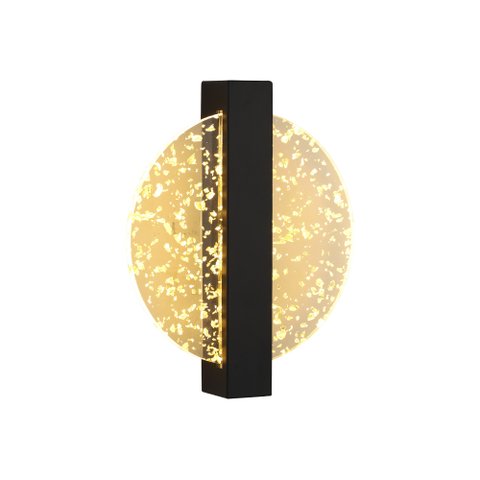 Arandela Skylight Cross 3113 Led Bivolt Preto / Transparente
