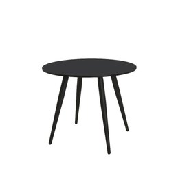 Mesa de Jantar Redonda para 4 Lugares Ollie 90 Cm - Preto - 3