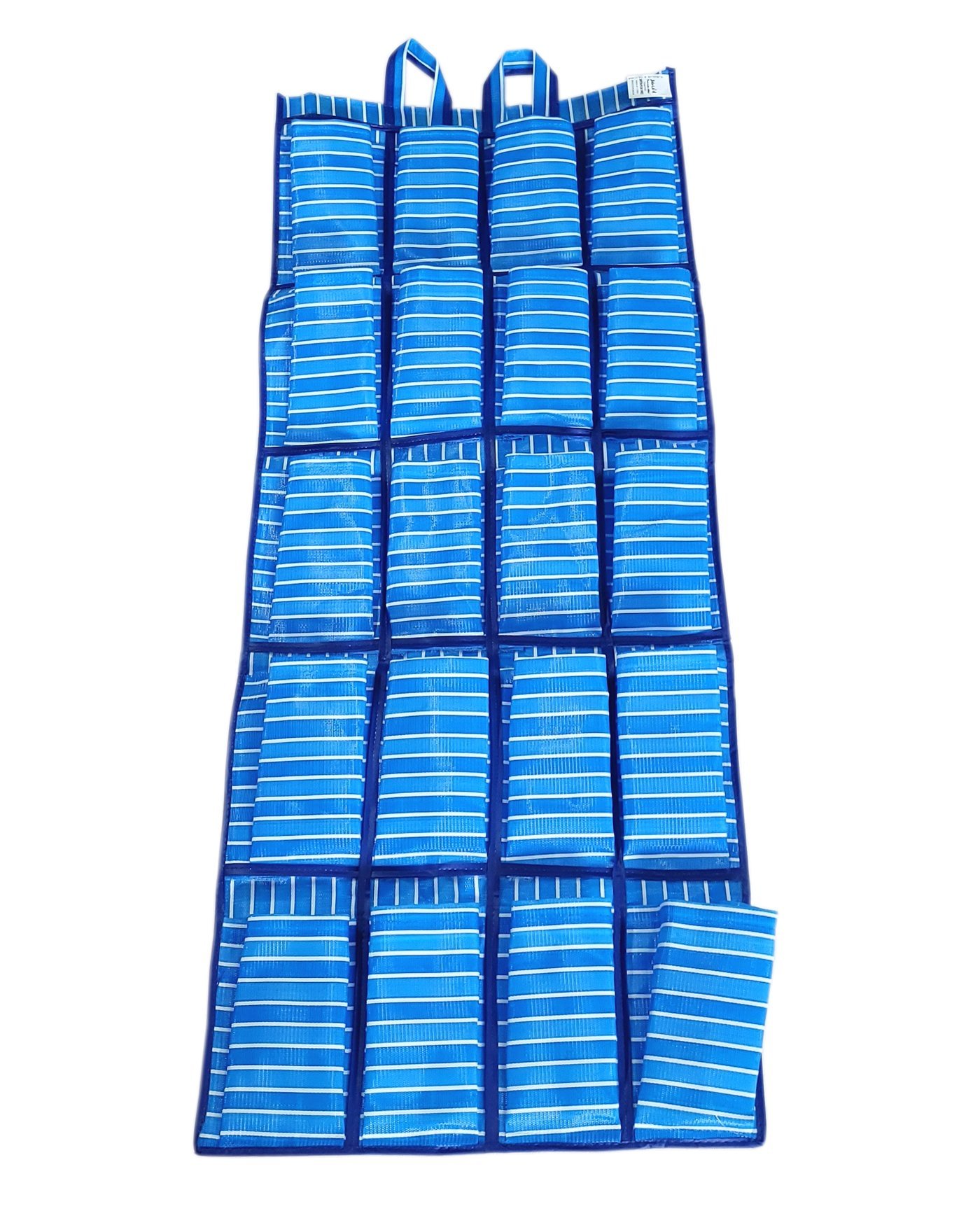 Sapateira de Nylon 10 pares - Panami:Azul Listrado