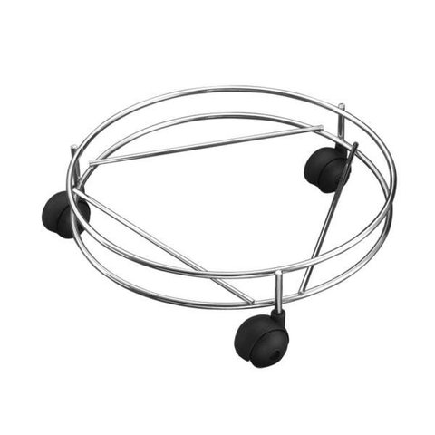 Porta Botijao De Gas com Rodizio - Prata com Metalico - SCH1081 - Aramados Schmitt