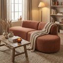 Ver imagem 3 de Sofá Orgânico Módulo Curvo Savana Boucle Terracota - Montanari's Decor