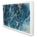 Ver imagem 2 de Quadro Decorativo Abstrato Azul Celeste em Moldura Caixa TaColado Moldura Trad 1cm Branca sem Vidro 