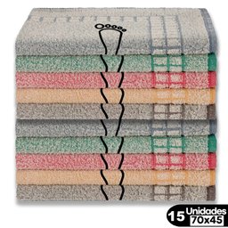 Kit 15 Piso Atoalhado Estampa Pézinho 45x70 Beka - 6
