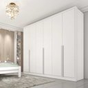 Ver imagem 2 de Guarda Roupa Casal Fortuna 6 Portas 6 Gavetas 100% Mdf:branco