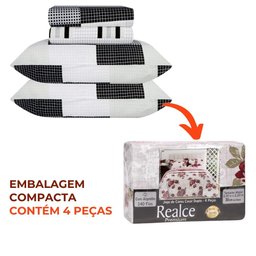 Jogo de Cama Queen Duplo 4 Peças Sultan Realce Premium Linnar - 7