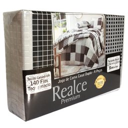 Jogo de Cama Casal Duplo 4 Peças Sultan Realce Premium Linnar - 3