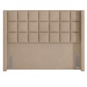 Ver imagem 1 de Cabeceira Cama Box Casal King 195 cm P05 Paris Veludo Bege - Lyam Decor