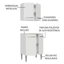 Ver imagem 3 de Kit com Armário Aéreo e Balcão 64cm Madesa Emilly Branco
