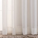 Ver imagem 5 de Cortina Linho de Gaze Off White 280x200cm Sala Quarto Janela Fastlar Cortina para Varão