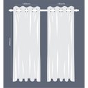 Ver imagem 7 de Cortina Linho de Gaze Off White 280x200cm Sala Quarto Janela Fastlar Cortina para Varão