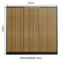 Ver imagem 5 de Guarda Roupa Casal 100% Mdf Madesa Royale 3 Portas de Correr