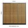 Guarda Roupa Casal 100% Mdf Madesa Royale 3 Portas de Correr - 5