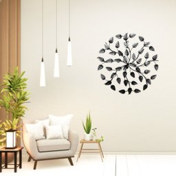 Mandala Decorativa em Ferro Rústico Preta:preto - 3